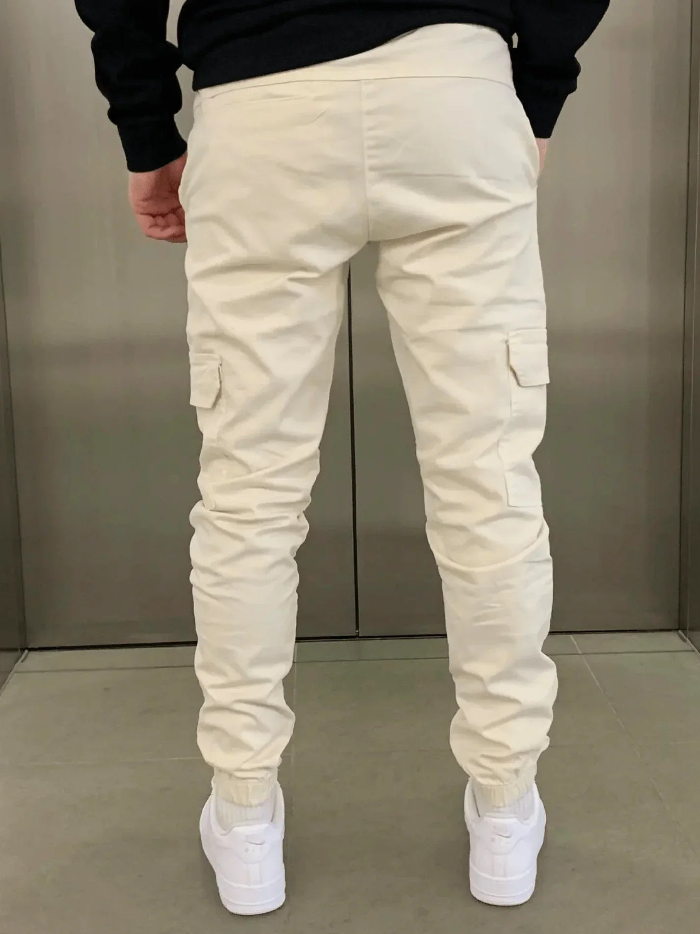 Slim fit jogging cargo broek voor heren