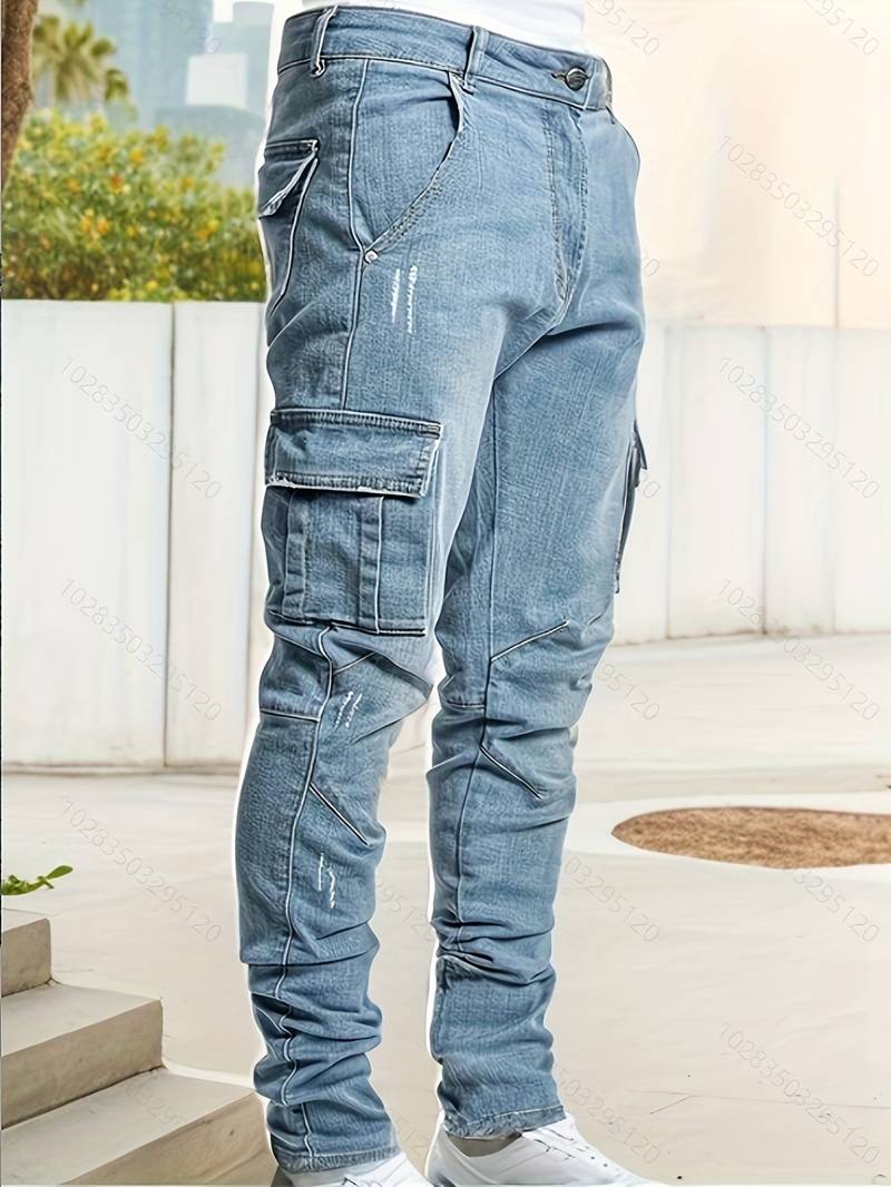 Heren cargo slim jeans