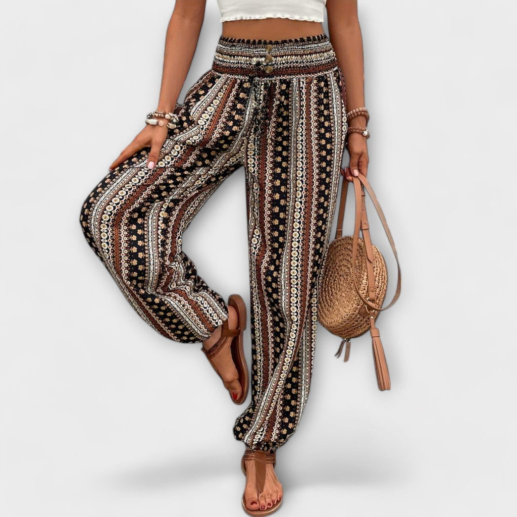 Scarlett - Broek met Etnische Grafische Print