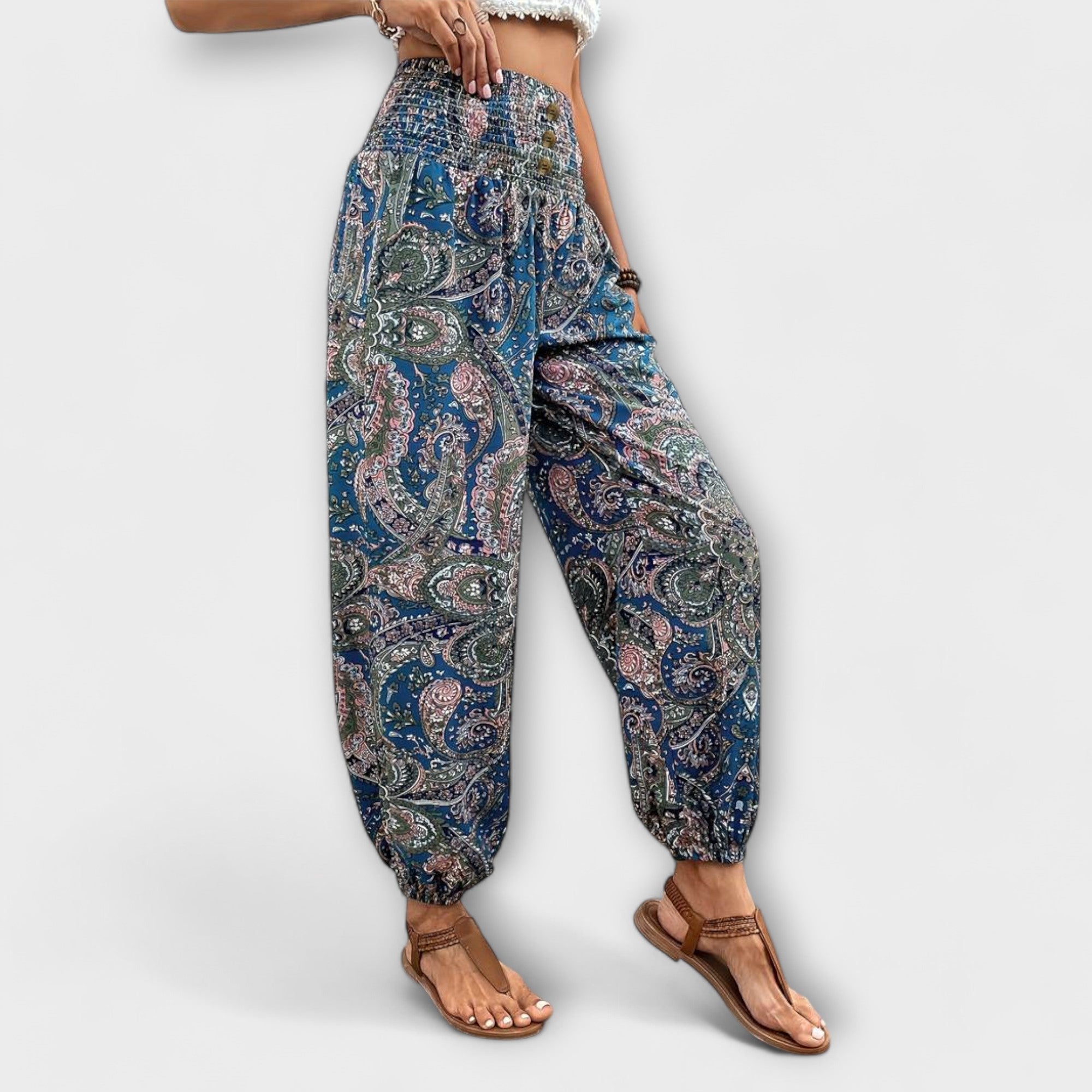 Scarlett - Broek met Etnische Grafische Print